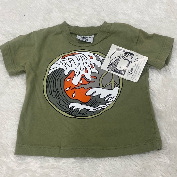 Flap Happy Ocean Wave / Surf Tee - Picture 4 of 7